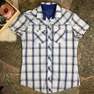 Kuhl Women's Short Sleeve Top Size S Button Up